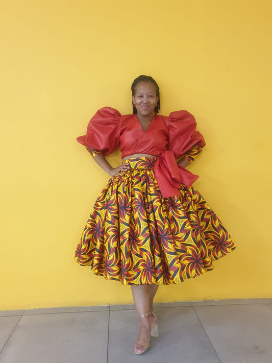 2 Piece African print Dress